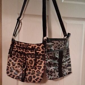 Leopard Print and Camouflage Crossbody Bags